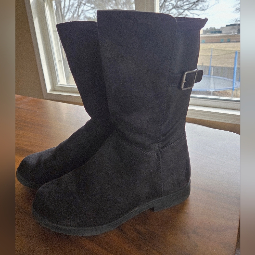 Stride Rite Black Kids Boots